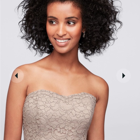 Aqua Blue Bridesmaid’s Lace Dress - Picture 5 of 8